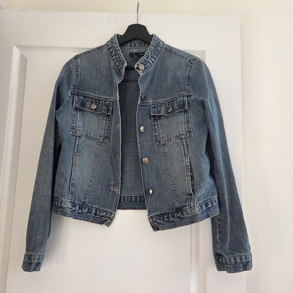 Club Monaco Classic Blue Denim Jacket – Women’s Size Small